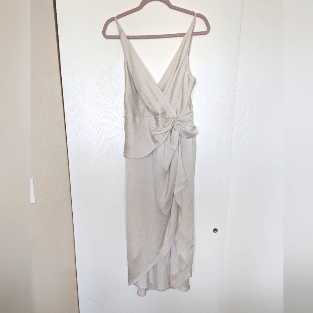 Express Cream High Low Dress